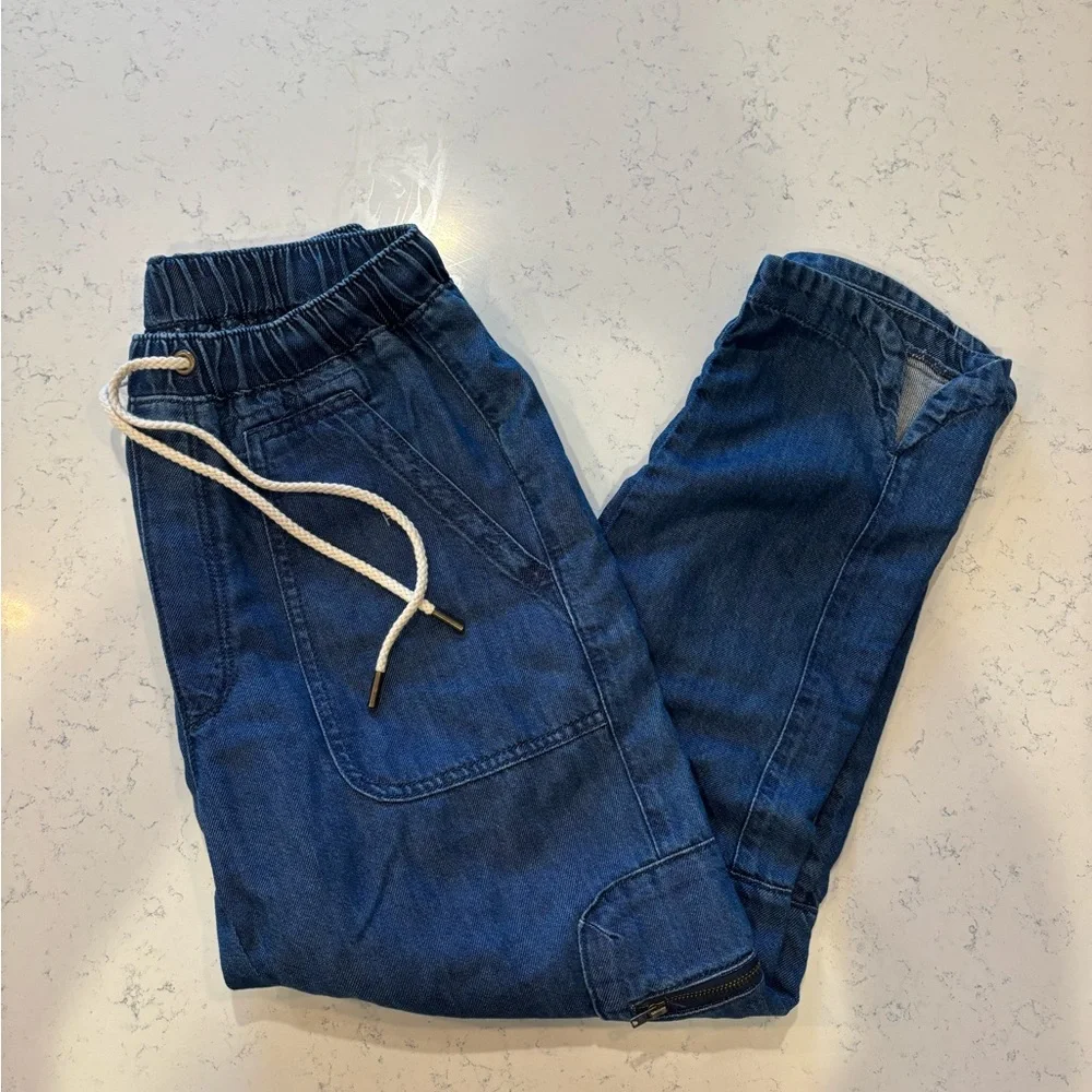 Anthropologie Pilcro The Cottage Drawstring Utility Cargo Jean Pant in Small - Picture 3 of 9